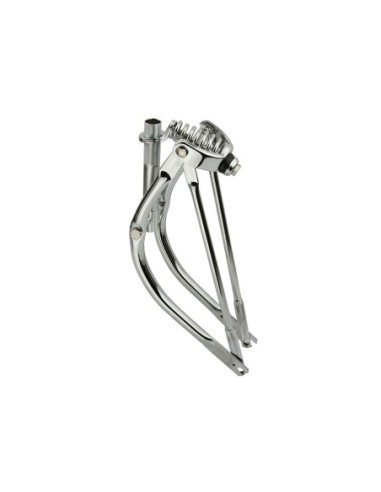 16 Lowrider Bent Spring Fork 1 Inch Chrome.